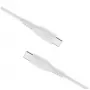 Fiksuotas skysto silikono kabelis FIXDLS-CC12-WH 60W Baltas USB duomenų kabelis