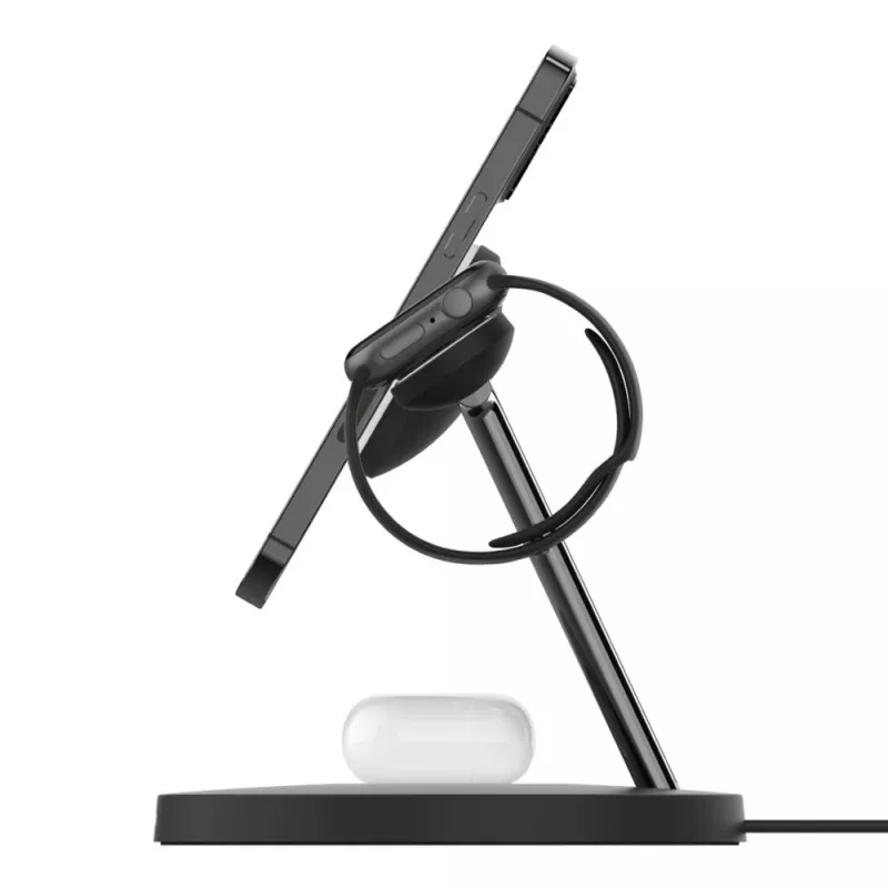 Belkin BoostCharge Pro belaidė įkrovimo stotelė su MagSafe, 15 W, juoda
