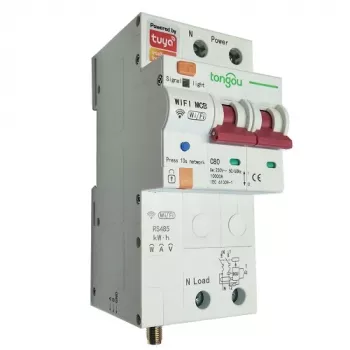 Tuya HS081997 išmanusis dviejų kanalų jungiklis su energijos matavimu