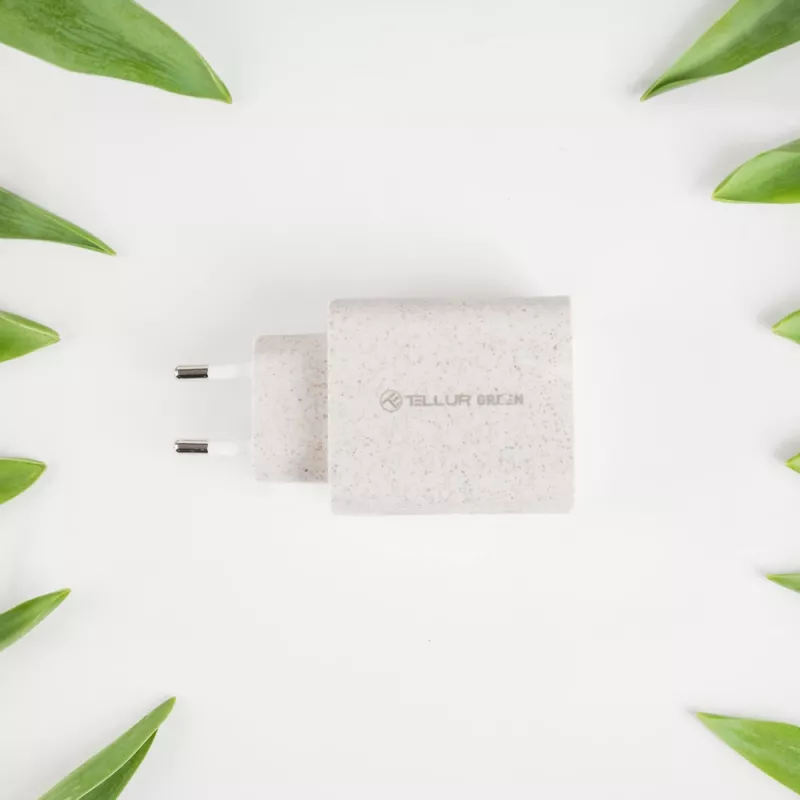 Įkroviklis Tellur TLL151321 Type-C PD20W USB QC3.0, 20W PD ir QC3.0 greitasis įkrovimas