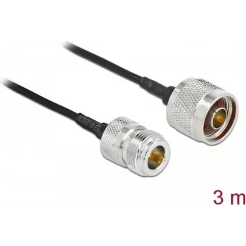 Anteninis kabelis N kištukas – N lizdas DeLOCK 90476, 3 m, LMR100