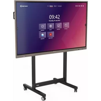TV stovas ant ratukų Kindermann 4004000200 2,18 m 100 kg Juoda