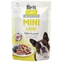 Šlapias paštetas šunims Brit Mini Lamb 85 g – vieno baltymo ėriena mažiems suaugusiems šunims, be grūdų