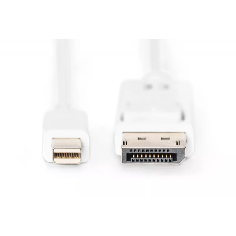 Mini DisplayPort – DisplayPort laidas Digitus AK-340102-010-W, 1 m, baltas