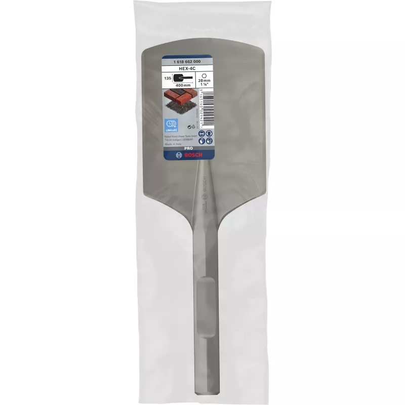 Bosch 1 618 662 000 plokščias kaltas su šešiakampiu kotu, 135 x 400 mm