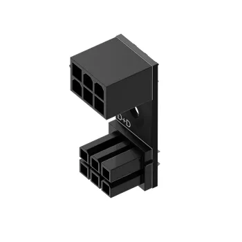 6 kontaktų PCIe 180° adapteris D+D Singularity SC-A-PCIE6-DD GPU/PCIe maitinimo jungčiai