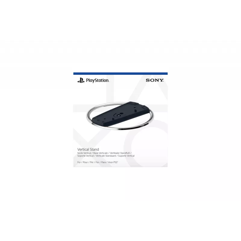 Sony vertikalus stovas PS5 Slim, juodas/chromuotas, blizgus/matinis, 191 mm