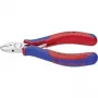 Knipex elektroniniai įstrižiniai pjaustytuvai l.115mm, forma 1, nuožulna taip, 2C korpusas, veidrodinis poliravimas