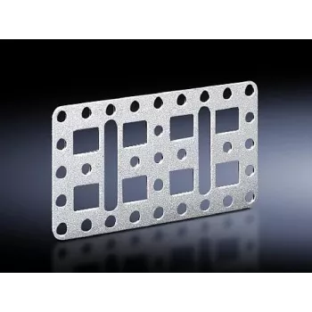 Rack plokštelė Rittal 4532.000, nerūdijantis plienas, 110×60 mm, 4 vnt. pakuotė