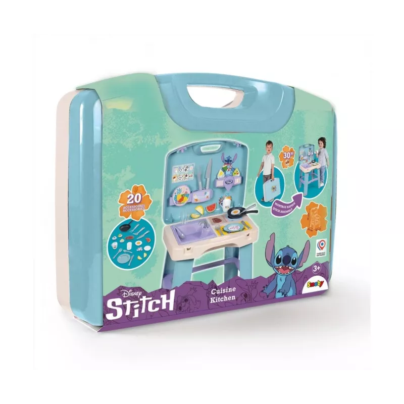 Virtuvės komplektas vaikams SMOBY Stitch Kitchen 7600311909 su aksesuarais
