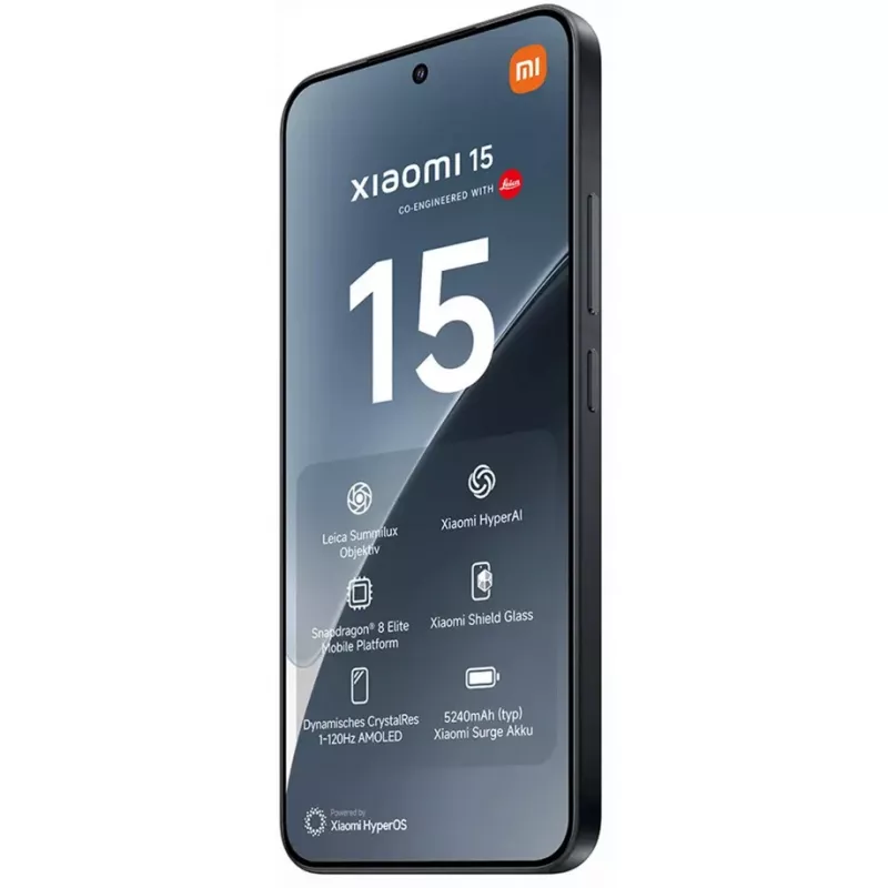Xiaomi 15 16.1 cm (6.36 inch) OLED 12 GB 512 GB 5240 mAh Juoda