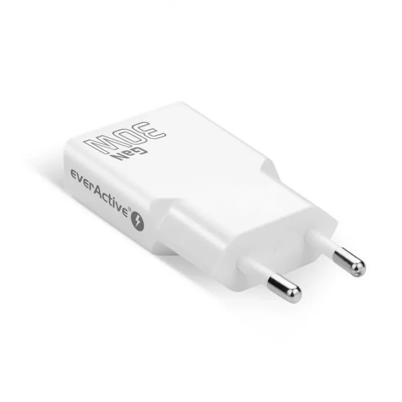 Universalus USB sieninis įkroviklis everActive SC-380Q Super Slim QC 3.0 — Quick Charge 3.0, kompaktiškas dizainas