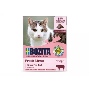 BOZITA Beef in Sauce - šlapias ėdalas katėms - 370g