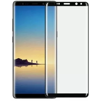 Grūdinto stiklo apsauginis stiklas Devia, skirtas Samsung Galaxy Note8 — 3D lenktas, juodas