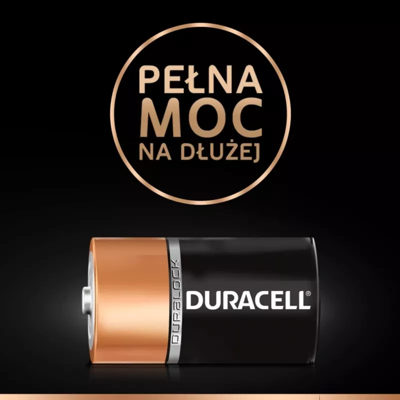 Baterija Duracell Basic D (R20) — pakuotė po 2 vnt., cinko-anglies elementai