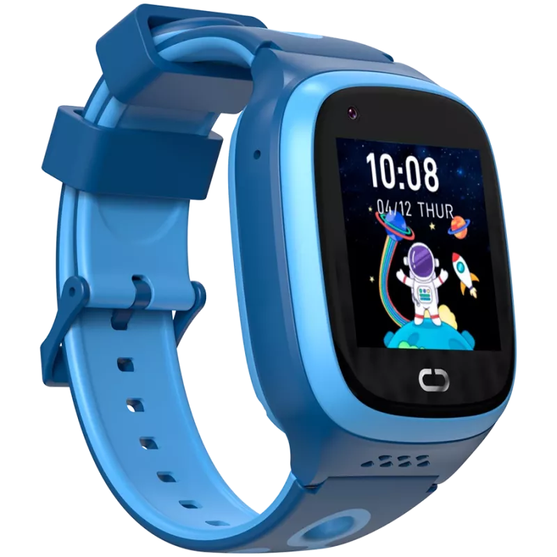 Vaikų išmanusis laikrodis Canyon Kids Watch ZEFIR KW-49 E-SIM 4G GPS WiFi Vaizdo skambučiai Muzika Žaidimai Anglų kalbos mokymasis, Mėlyna