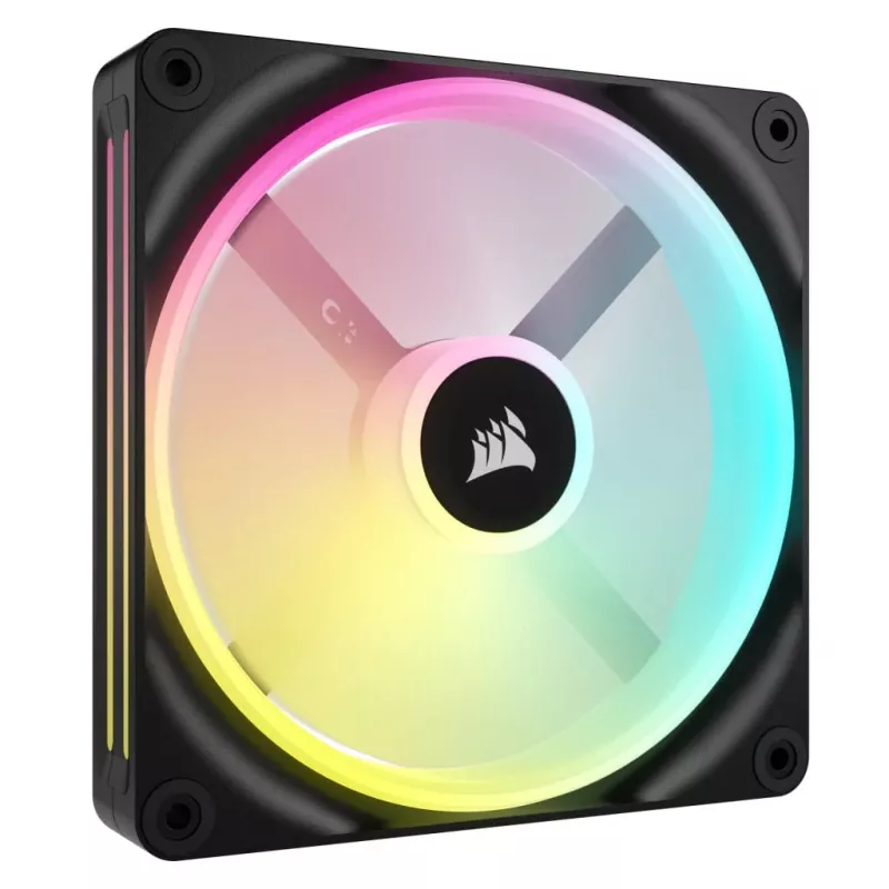 Ventiliatorių rinkinys Corsair iCUE LINK QX120 RGB 120mm PWM (3 vnt.) CO-9051004-WW
