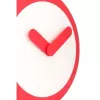 NeXtime klok 2615ro Focus, Ø25 cm, sieninis, baltas/raudonas