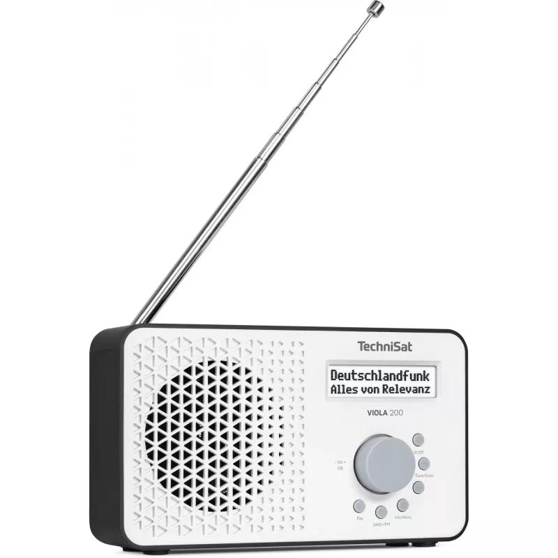 TECHNISAT VIOLA 200 balta/juoda HD DVB‑S2 imtuvas