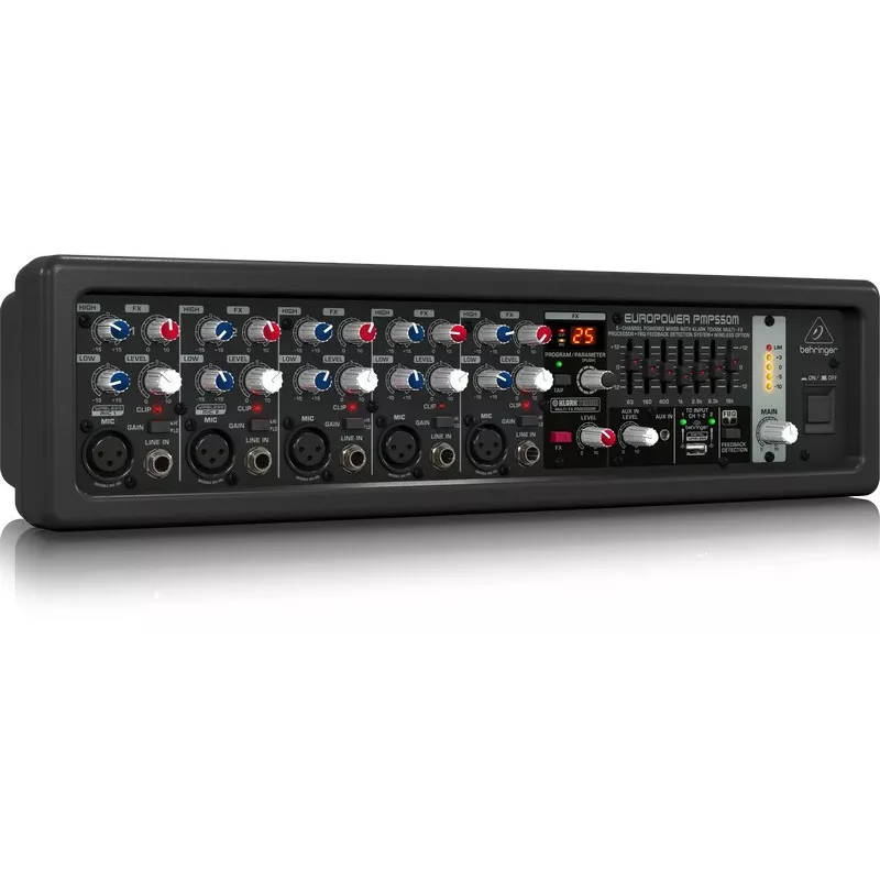 Behringer PMP550M garso maišytuvas 5 kanalai 20–20000 Hz juodas