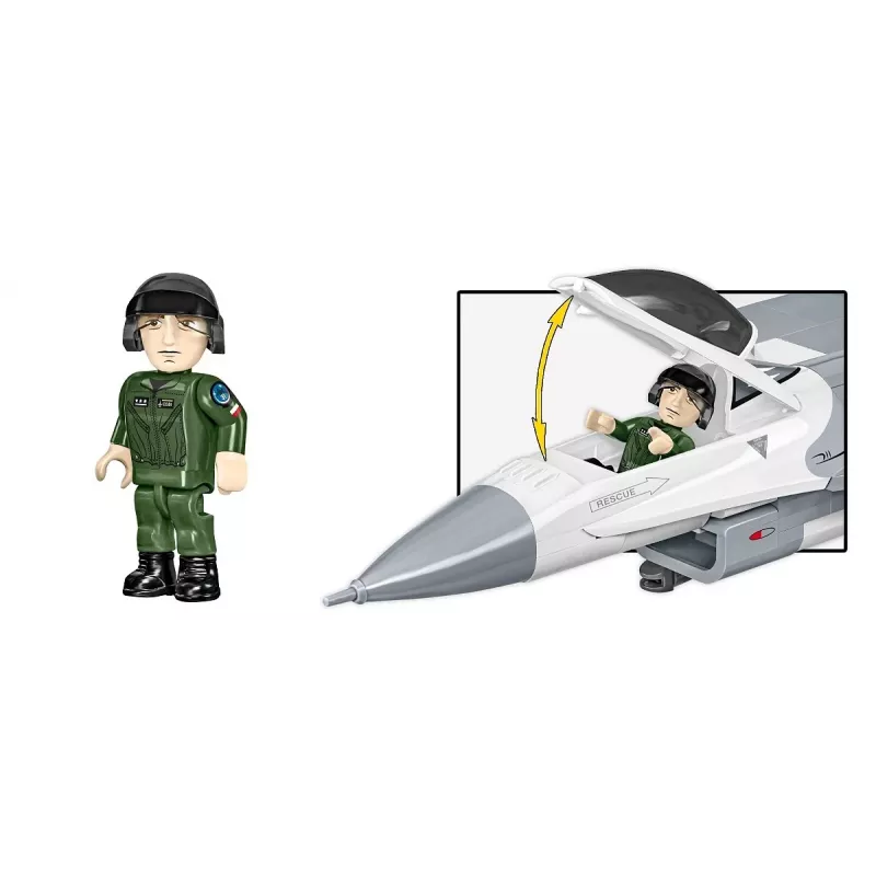 Konstruktorius Cobi F-16C Fighting Falcon — 463 dalys, mastelio modelio konstravimo rinkinys