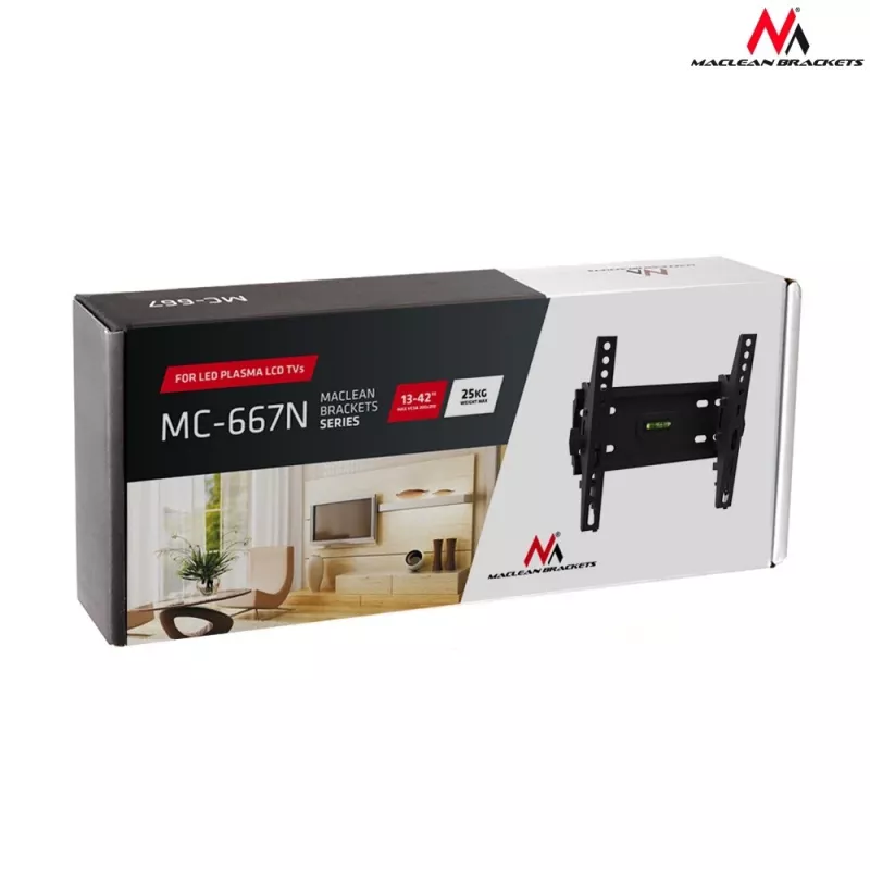 Maclean MC-667 TV laikiklis 106,7 cm (42 inch) juodas