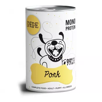 PAKA ZWIERZAKA Pepe Pork šlapias šunų ėdalas - 400 g