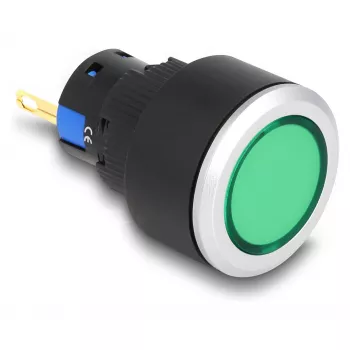 LED pramoninė mašininė lemputė DELOCK 22055 — 1 lempa, AC 250V/5A, IP40/IP65, Ø 2,5 cm, aukštis 42 mm