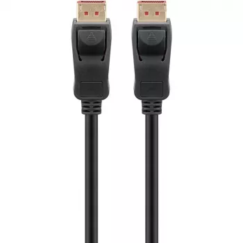 DisplayPort 2.1 laidas, sertifikuotas, 16K @ 60Hz, 80 Gbit/s (juodas, 1 metras, VESA sertifikatas)