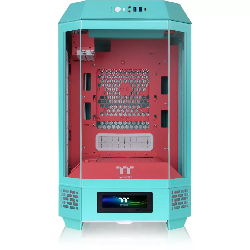 Thermaltake The Tower 250 Mini Tower korpusas, mėtų/ūginė, grūdintas stiklas