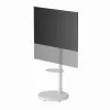 Grindinis TV stovas GEMBIRD TVS-86TR-01-W 37–86 colių televizoriams, baltas, pasukamas ir pakreipiamas, VESA 200x200–600x400, maks. apkrova 50 kg