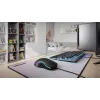 Laidinė šildoma žaidimų pelė ActiveJet AMY-W390 – ambidekstrinė, optinė 2000 DPI, USB Type-A, 4 mygtukai, juoda
