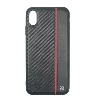 Telefono dėklas Tellur Cover, skirtas iPhone XS Max — juoda anglies pluošto apdaila