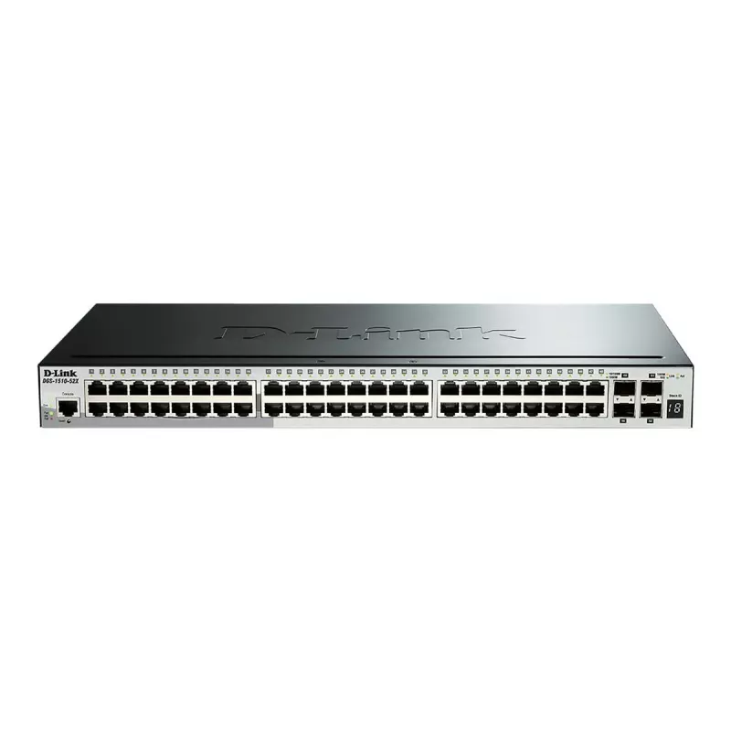 D-Link 52 prievadų „Gigabit“ sukraunamas valdomas jungiklis su 4 x 10G SFP+