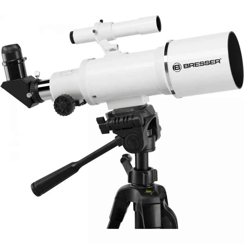 Bresser Optics CLASSIC 70/350 Refraktor 140x juoda, balta