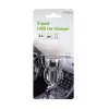 Automobilinis kroviklis Gembird EG-U2C2A-CAR-02, 12–24V įėjimas, 5V/2.1A išėjimas, 2× USB 2.0, juodas
