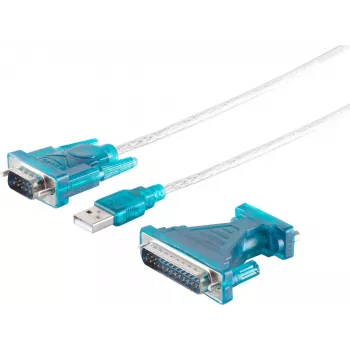 USB 2.0 RS232 keitiklis ShiverPeaks 75605 – 1,5 m laidas, USB į nuoseklųjį adapterį
