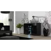 Komoda Cama SOHO S7 120 cm Juodas Blizgus