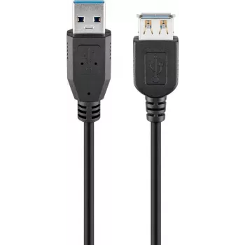 Goobay USB 3.0 ilginimo kabelis 1 m juodas - USB 3.0 A tipo kištukas > USB 3.0 (74149)