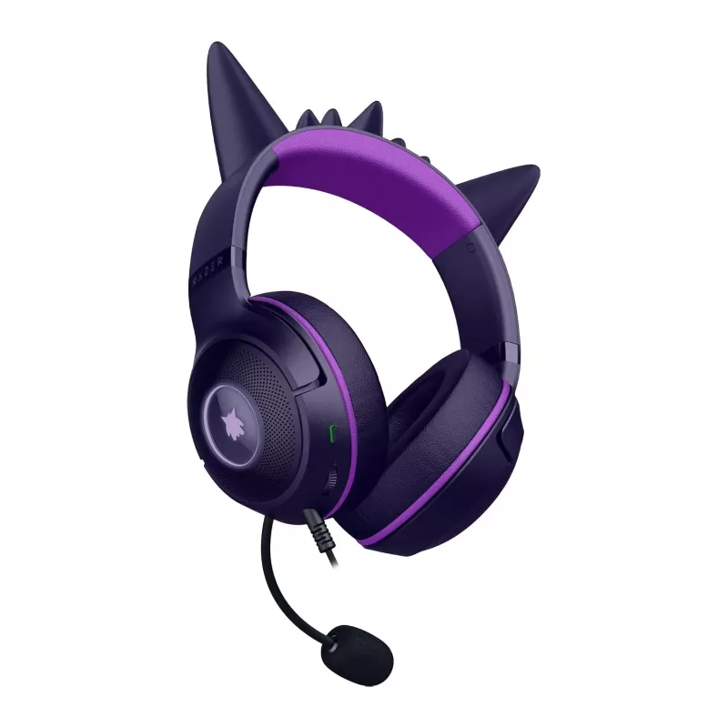 Razer Kraken Kitty V2 - Pokemon Gengar Ed. ausinės Laidinės ausinės Galvos juosta Žaidimų USB Type-A Rožinė