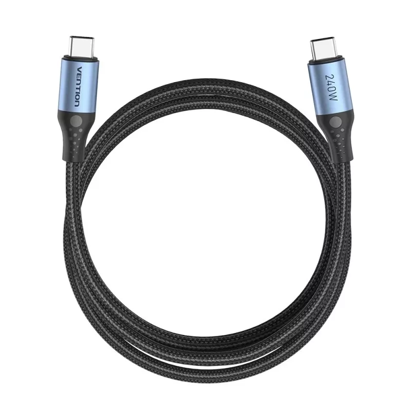 Vention USB 2.0 5A 240W 1,5m JUODAS USB-C į USB-C laidas