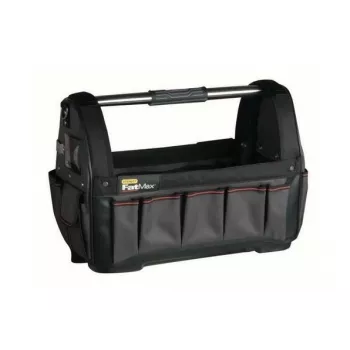 Dėžė įrankiams STANLEY 1-93-951, plastikinė, su vyriais ir rankenomis, 480×250×330 mm, juoda