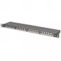 Patch Panel Digitus CAT6 Class E Ekranuotas Didelio Tankio Juodas 24 prievadai 0.5U