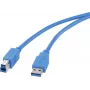 USB kabelis Renkforce USB A tipo į B tipo 3.0, ilgis 1,8 m