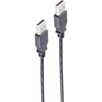 USB kabelis USB 2.0 ShiverPeaks BS13-22025 1m juodas