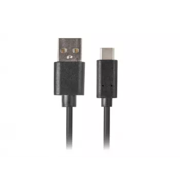 USB A į USB C laidas LANBERG CA-USBO-20CU-0018-BK — USB 2.0, 1,8 m, juodas