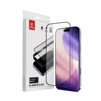 Crong montavimo rėmelis grūdinto stiklo apsaugai iPhone 17 (CRG3DAGIP1763)