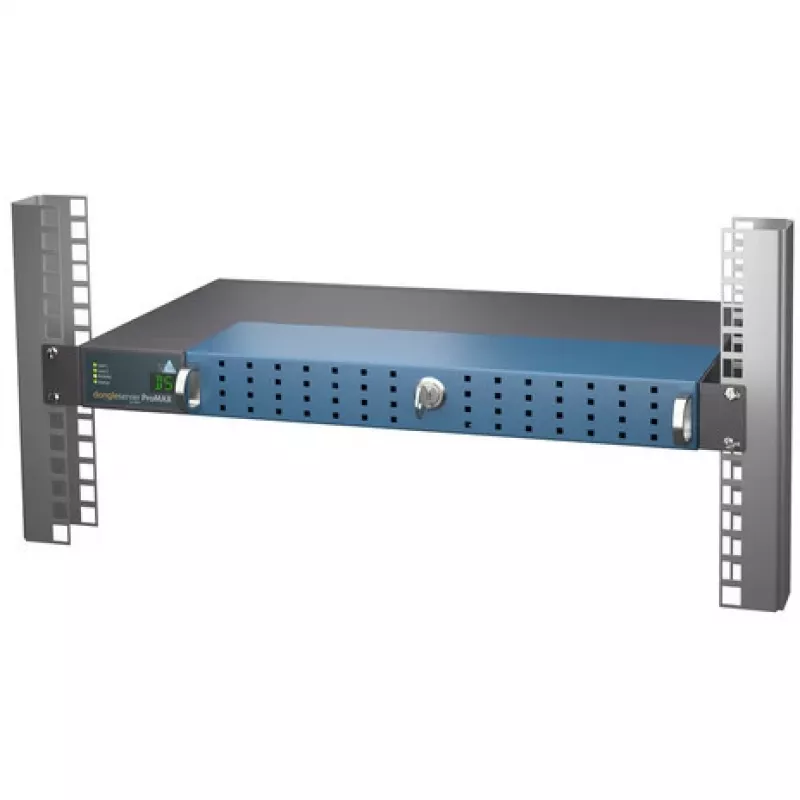 SEH dongleserver ProMAX USB raktų serveris tinklui, 5x USB 3.0 + 15x USB 2.0, 2 maitinimo šaltiniai, juodai mėlynas