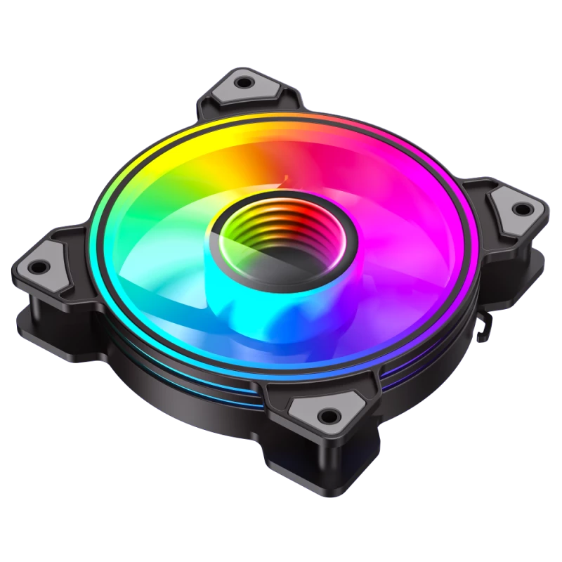 Gamemax DUAL RING INFINITY 120 mm korpuso ventiliatorius juodas