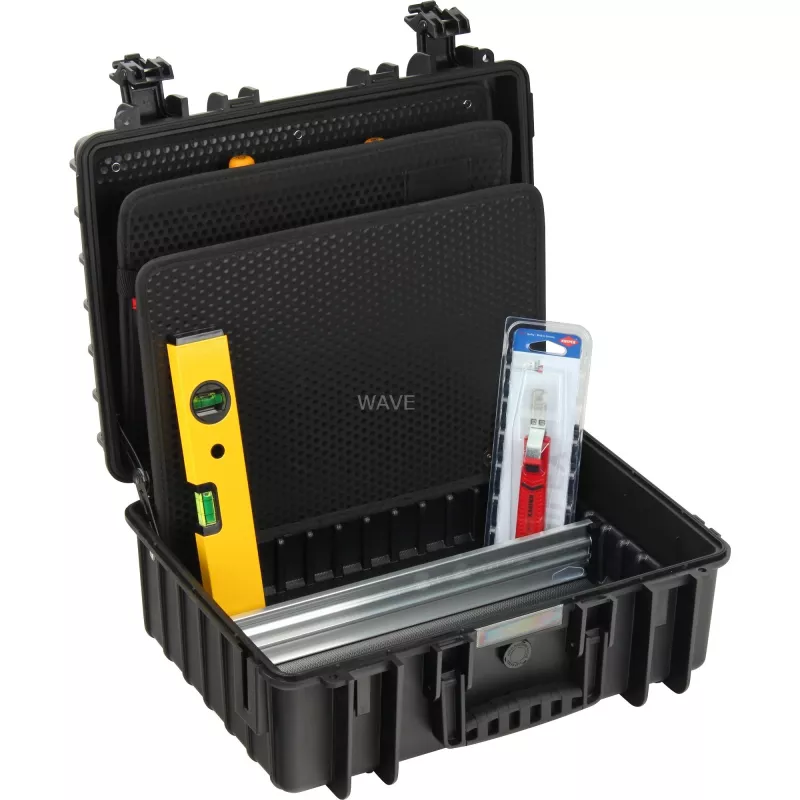 Dėžutė įrankiams Knipex Robust23 Start Black, polipropilenas, 437x172x307 mm
